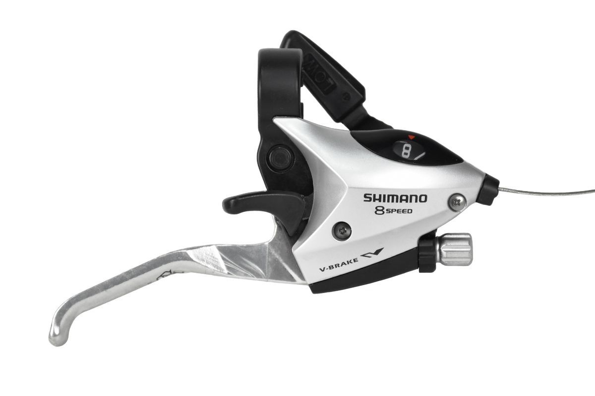 Шифтер/ручка тормоза SHIMANO ST-EF500-8R,правая,8-передач,трос 2000мм,черный
